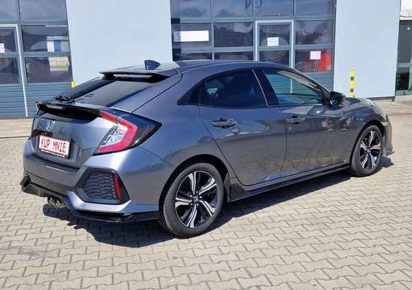 Honda Civic cena 72500 przebieg: 121000, rok produkcji 2017 z Świnoujście małe 379